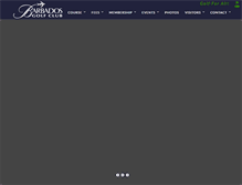 Tablet Screenshot of barbadosgolfclub.com